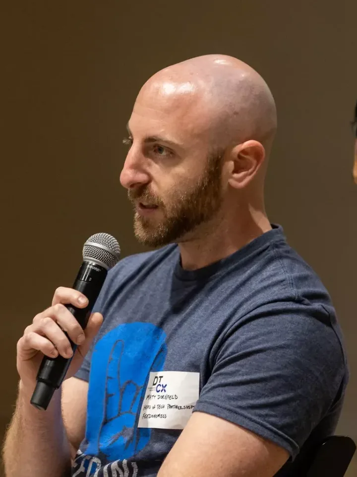 Matt Dornfeld speaking on a panel